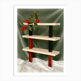 Three Tier Shelf Art Print