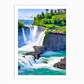 Rhine Falls, Switzerland Majestic, Beautiful & Classic (2) Art Print
