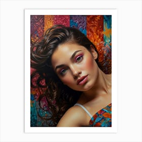 Portrait Of A Young Woman Art Print