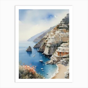 Summer In Positano Painting (32) 1 Art Print
