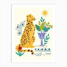 Bohemian Paradise with cheetah 1 Art Print