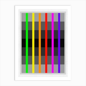 Abstract Stripes Art Print