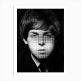 Paul Mccartney The Beatles In Style Dots Art Print
