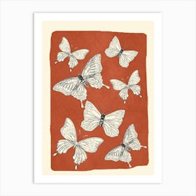 Flying Butterflies 2 Art Print