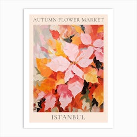 Autumn Flower Market Poster Istanbul 2 Art Print