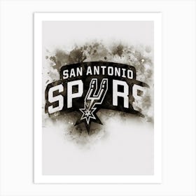 San Antonio Spurs Paint Art Print