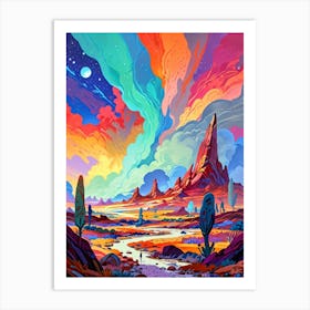 Desert Landscape 12 Art Print