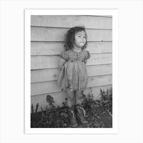 Daughter Of Agricultural Worker, Yuma County, Arizona By Russell Lee Art Print