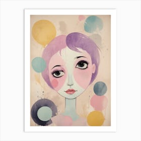 Girl With Bubbles 1 Art Print