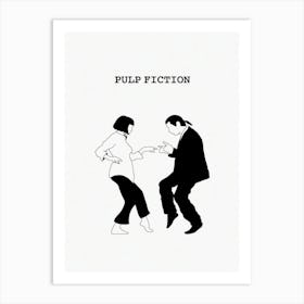 Pulp Fiction Dance Minimalist Art Print