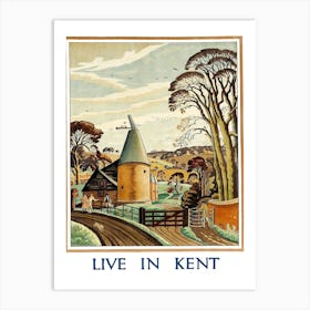 Kent, English Countryside Art Print