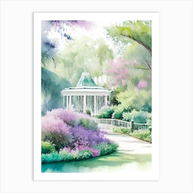 Bellingrath Gardens, Usa Pastel Watercolour Art Print