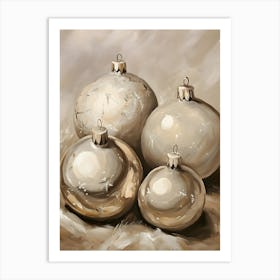 Christmas Ornaments 8 Art Print