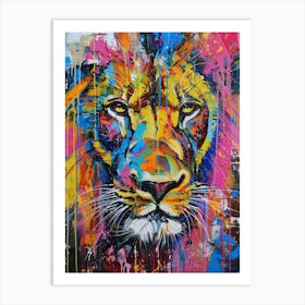 Lion Painting 6 Art Print
