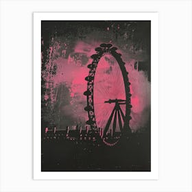 London Eye Canvas Print Art Print