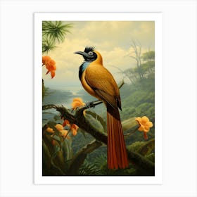 Perched in Paradise: Exotic Bird Art Art Print