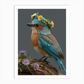 Blue Kingfisher Art Print