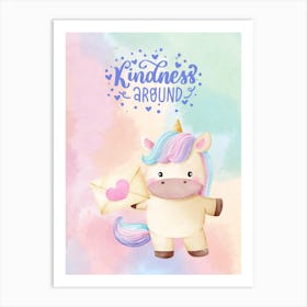 Kindness Around Art Print