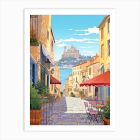 Marseille France 6 Illustration Art Print