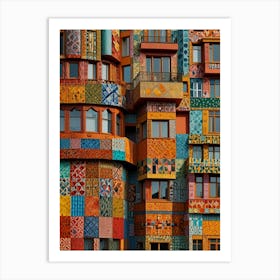 Colorful Building Art Print