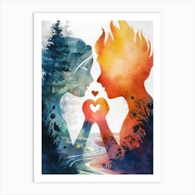 Fires Of Winter Art Print