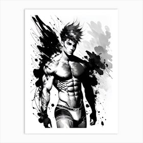 Bodybuilder, Person, Person, Person, Person Art Print