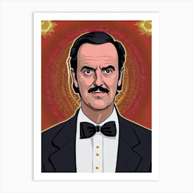 John Cleese Illustration Movies Art Print