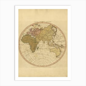 Western New World Or Hemisphere Art Print