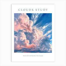 Study Of Clouds Quebec City, Canada 2 Art Print