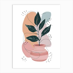 Plant In A Pot Art Print