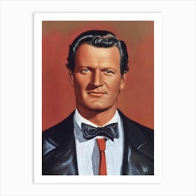 Joel Mccrea Illustration Movies Art Print