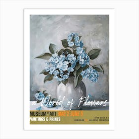 A World Of Flowers, Van Gogh Exhibition For Get Me Not 2 Art Print