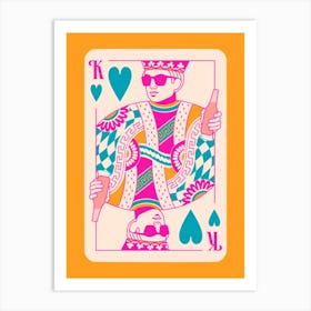 King Of Hearts Art Print