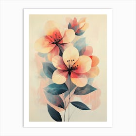 Abstract Floral Painting Art Print