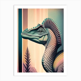 Scelidosaurus Pastel Dinosaur Art Print