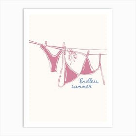 Endless Summer Bikini Poster 1 Art Print