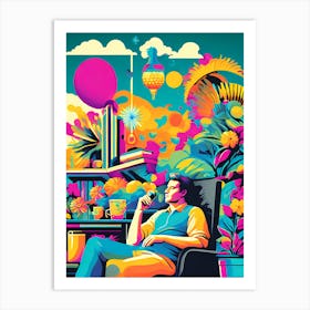 Man In A Chair Art Print