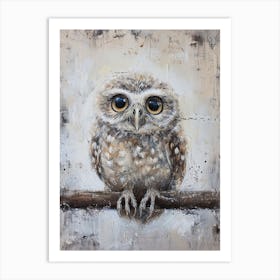 Sweet Owl Painting 4 Art Print