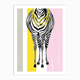 Zebra Fashionista Art Print