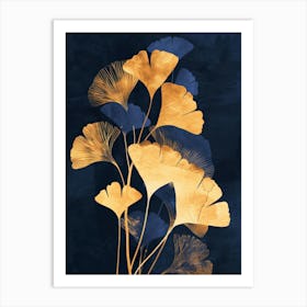 Ginkgo Leaves Canvas Print 1 Art Print