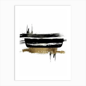 Black And Gold 93 Art Print