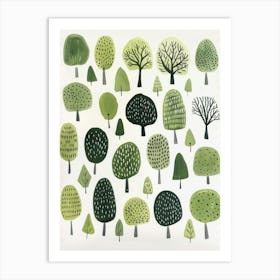 Green Trees 1 Art Print