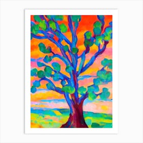 Joshua Tree 2 tree Abstract Block Colour Art Print