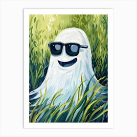 Ghost In Sunglasses Art Print