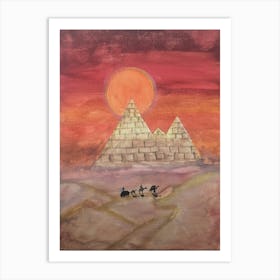 Caravane to Bagdad Art Print