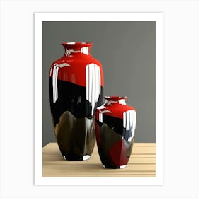 Two Red Vases Art Print