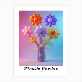 Dreamy Inflatable Flowers Poster Scabiosa 2 Art Print