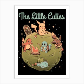 The Little Cuties - Cute Pokemon Cartoon Gift Art Print
