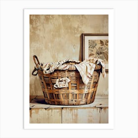 Wicker Basket 1 Art Print