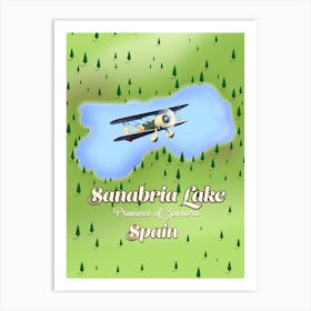 Sanabria Lake Travel poster Art Print